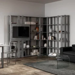 Parete attrezzata angolare Inedditah3