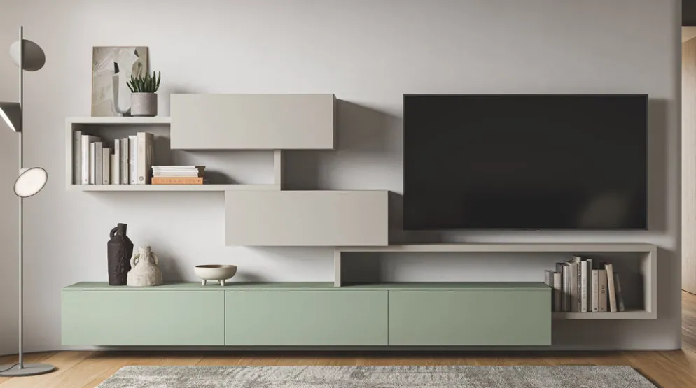 Parete attrezzata design moderno Lasting B