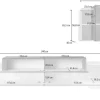 Parete attrezzata Krisen 240 White Report