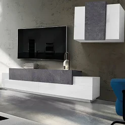 Parete attrezzata Krisen 240 White Report