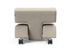Poltrona con ruote trasformabile in pouf Longhorn