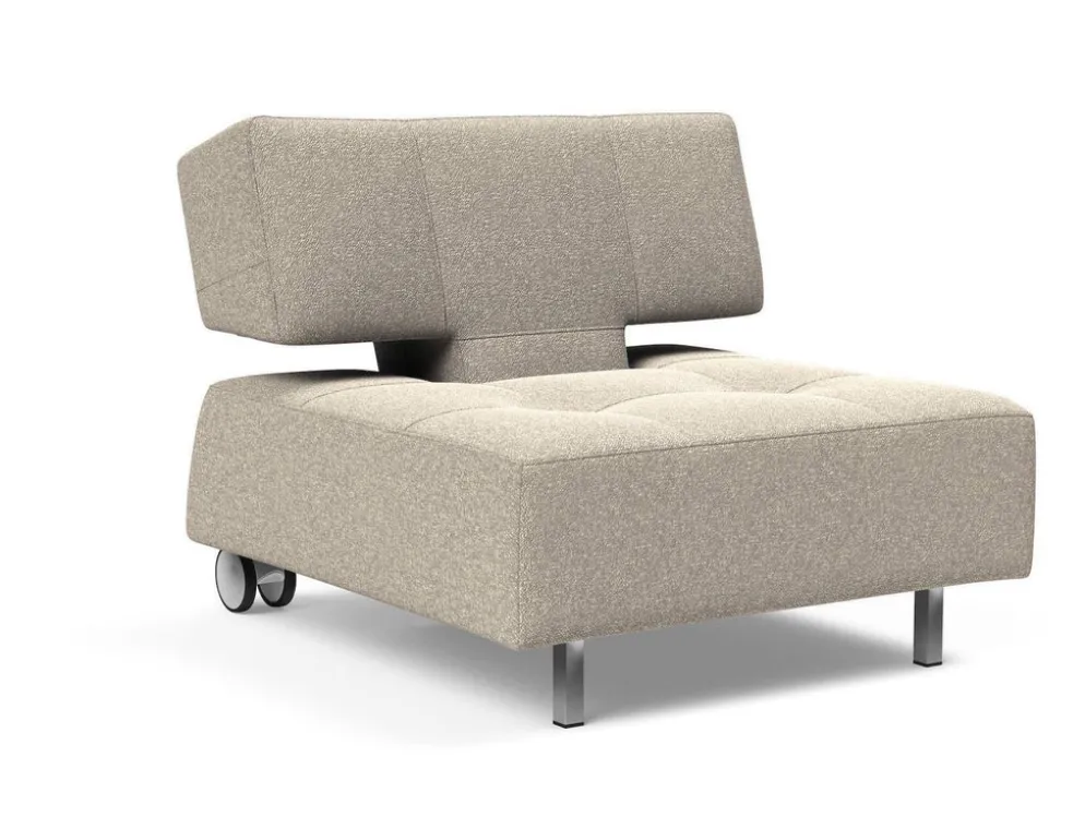 Poltrona con ruote trasformabile in pouf Longhorn