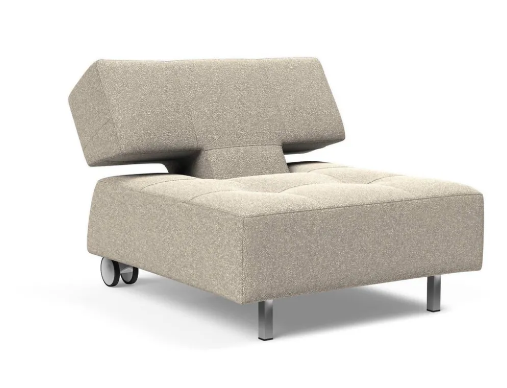 Poltrona con ruote trasformabile in pouf Longhorn