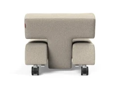 Poltrona con ruote trasformabile in pouf Longhorn