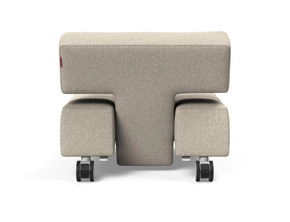 Poltrona con ruote trasformabile in pouf Longhorn