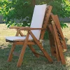 Poltrona da giardino in legno massello TeakOnMe