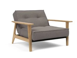 Poltrona design scandinavo in tessuto SplitBack Frej