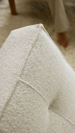 Poltrona design scandinavo in tessuto SplitBack Frej
