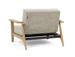 Poltrona design scandinavo in tessuto SplitBack Frej