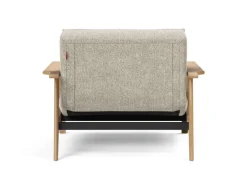 Poltrona design scandinavo in tessuto SplitBack Frej