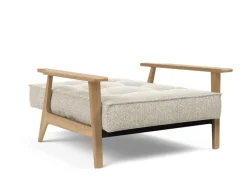 Poltrona design scandinavo in tessuto SplitBack Frej
