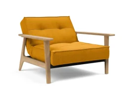 Poltrona design scandinavo in tessuto SplitBack Frej
