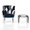 Poltrona e pouf patchwork Axel