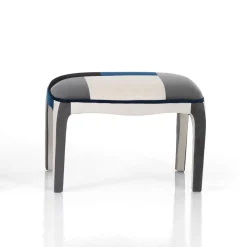Poltrona e pouf patchwork Axel