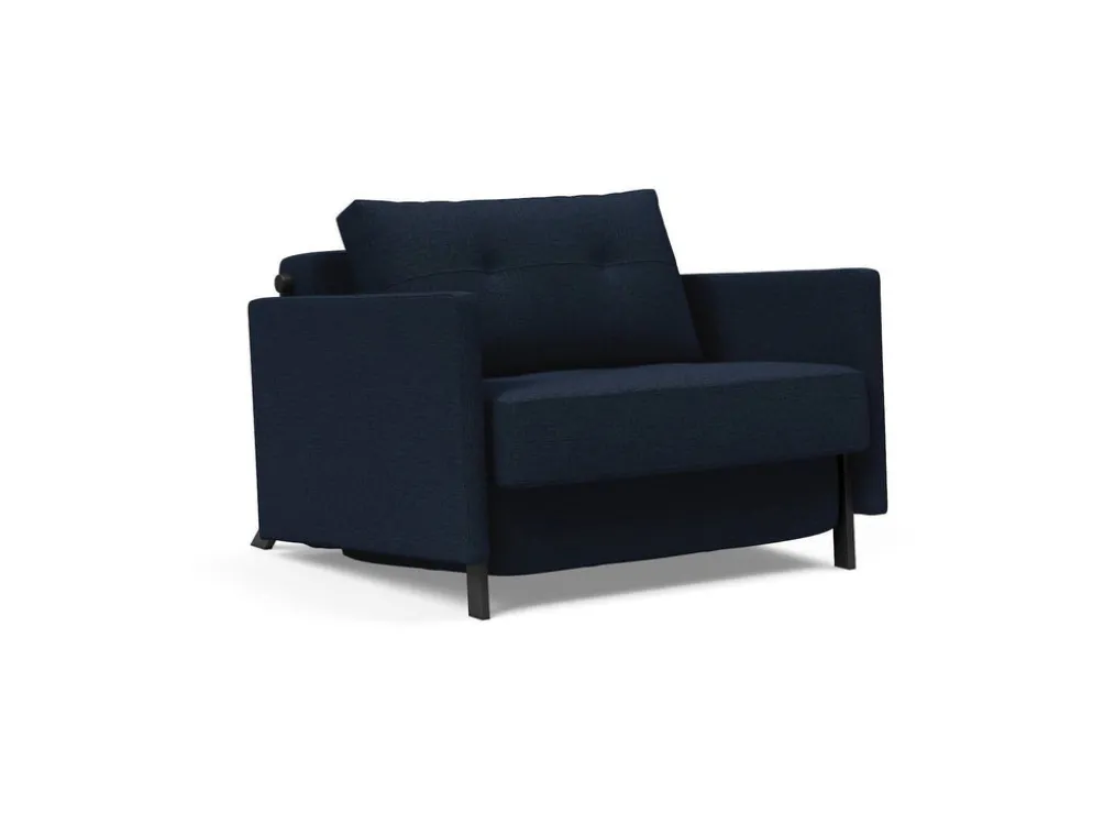 Poltrona letto con braccioli Cubed Arm 90