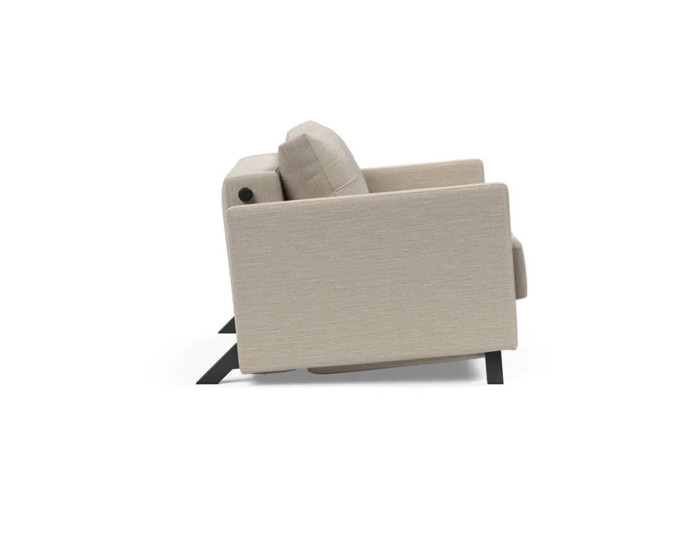 Poltrona letto con braccioli Cubed Arm 90