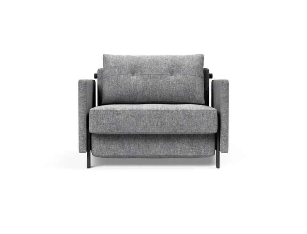 Poltrona letto con braccioli Cubed Arm 90