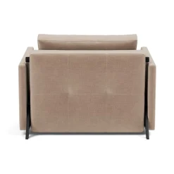 Poltrona letto con braccioli Cubed Arm 90