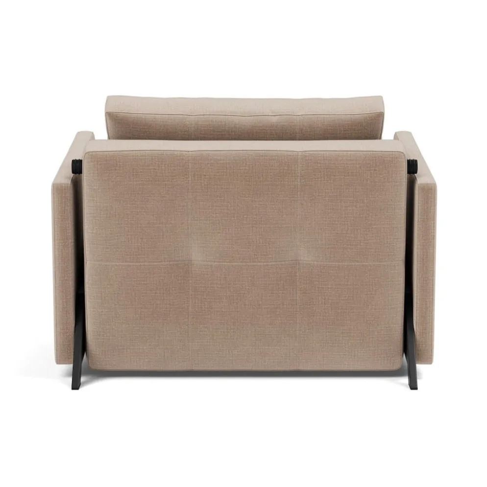 Poltrona letto con braccioli Cubed Arm 90
