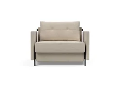 Poltrona letto con braccioli Cubed Arm 90