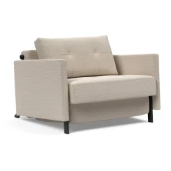 Poltrona letto con braccioli Cubed Arm 90