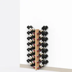 Portabottiglie da parete in legno Zia Gaia Bifacciale