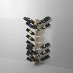 Portabottiglie da parete in legno Zia Gaia Bifacciale