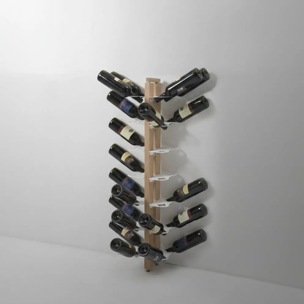 Portabottiglie da parete in legno Zia Gaia Bifacciale