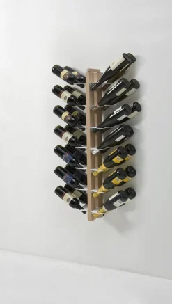 Portabottiglie vino da parete design Zia Gaia Bifacciale