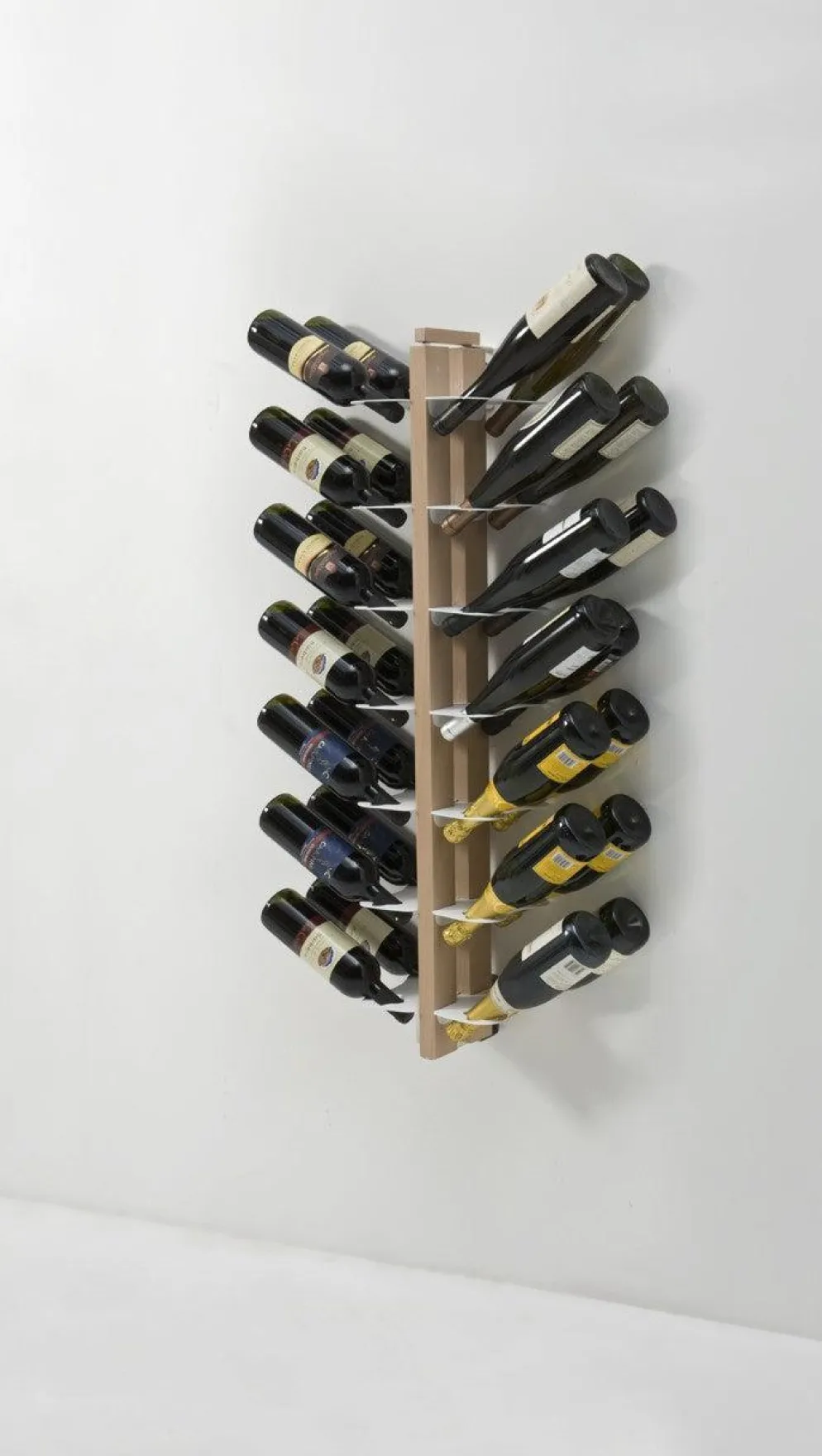 Portabottiglie vino da parete design Zia Gaia Bifacciale