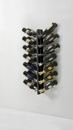 Portabottiglie vino da parete design Zia Gaia Bifacciale