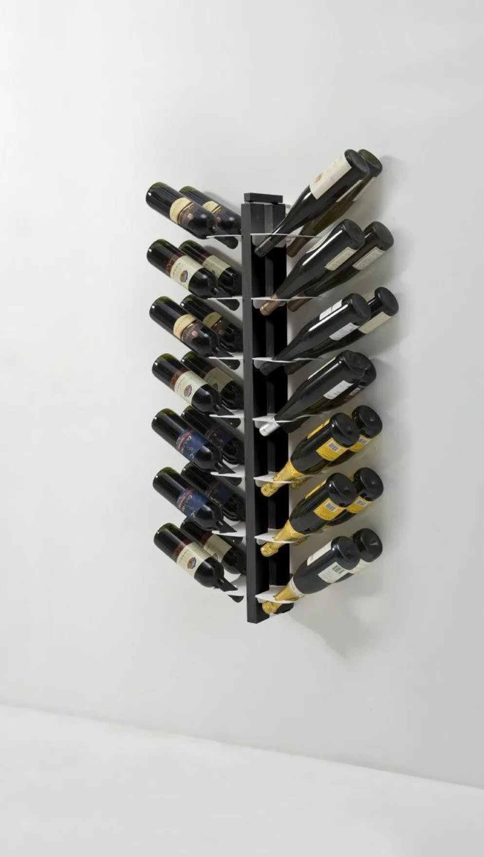 Portabottiglie vino da parete design Zia Gaia Bifacciale