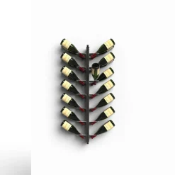 Portabottiglie vino da parete design Zia Gaia Bifacciale