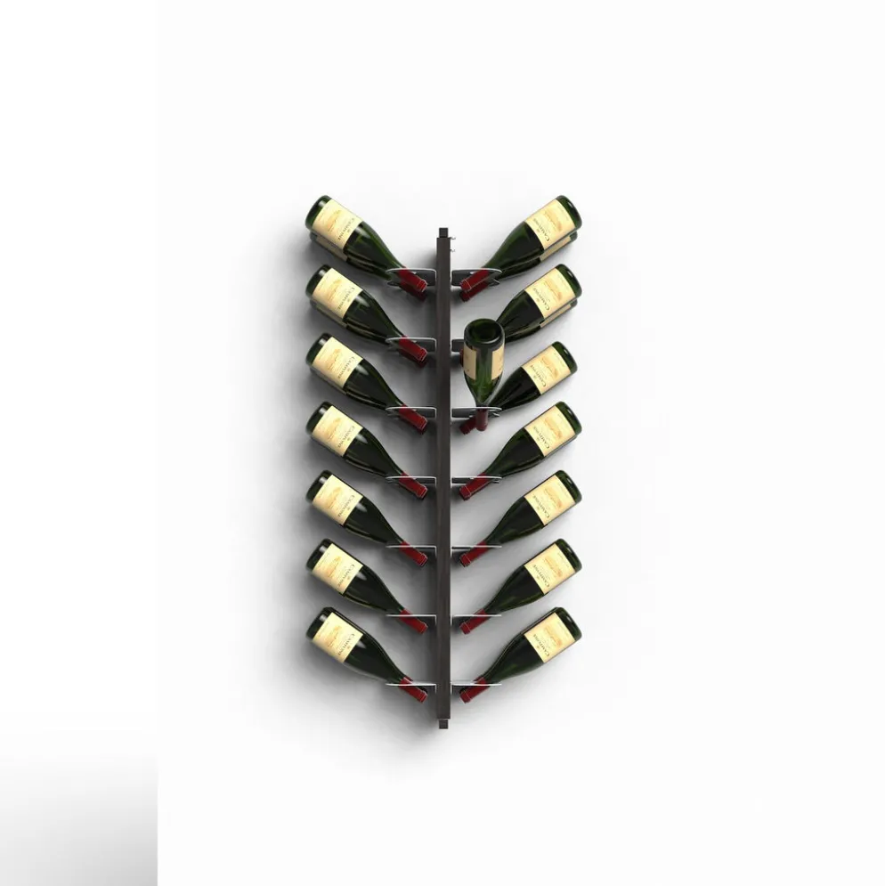 Portabottiglie vino da parete design Zia Gaia Bifacciale