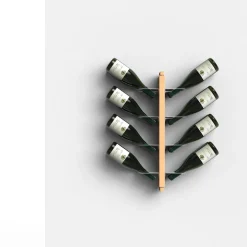 Portabottiglie vino da parete design Zia Gaia Bifacciale