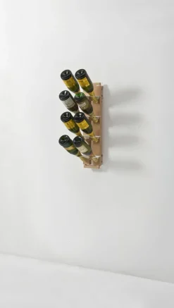 Portabottiglie vino in legno da parete Zia Gaia Mono