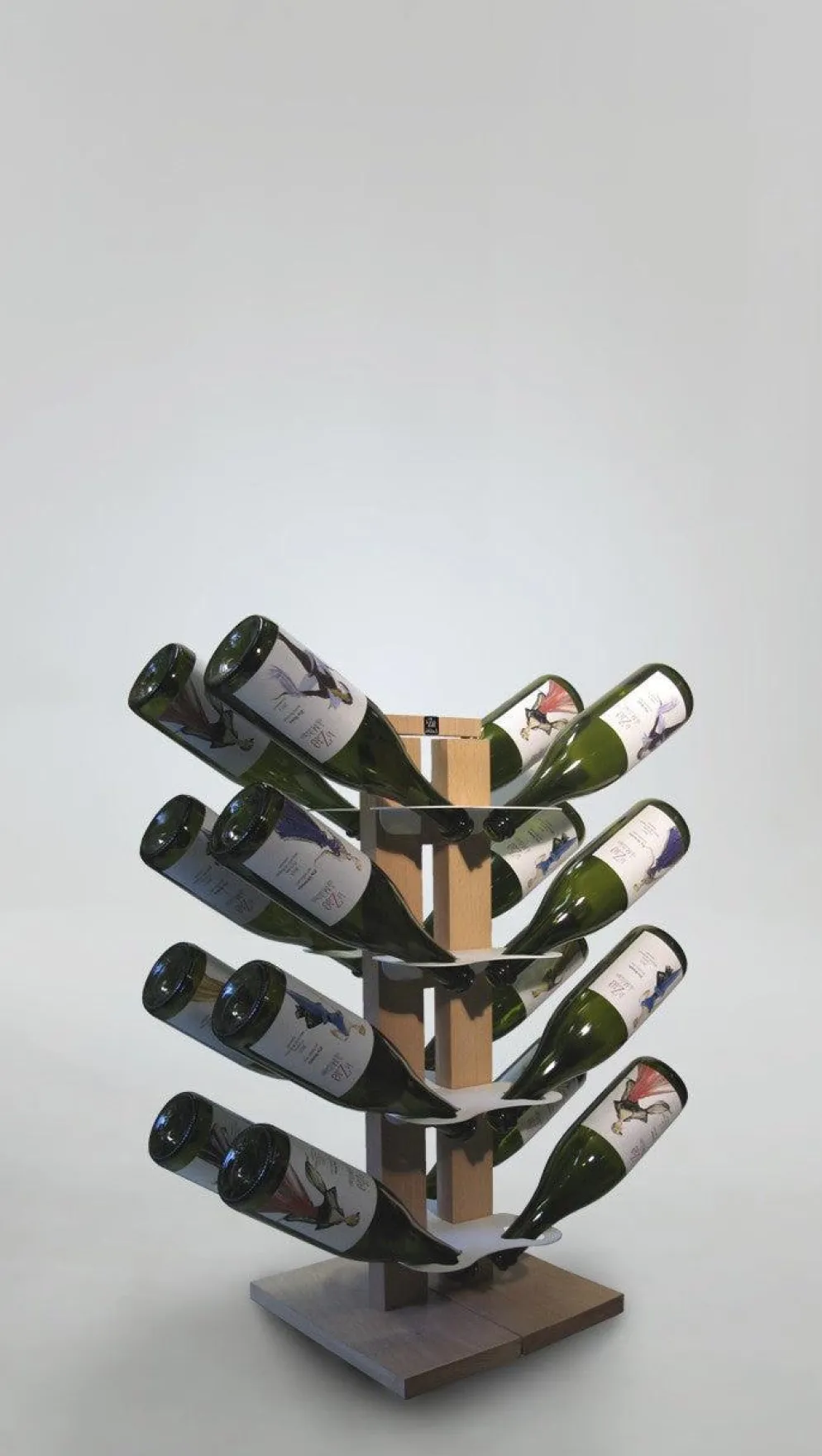 Portabottiglie vino in legno Zia Gaia Bifacciale