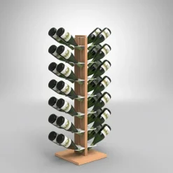 Portabottiglie vino in legno Zia Gaia Bifacciale