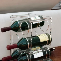Portabottiglie vino in plexiglass Ivon