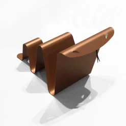 Portariviste design moderno in acciaio Serpe