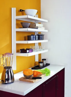 Scaffale da parete per cucina in acciaio Astryd 11