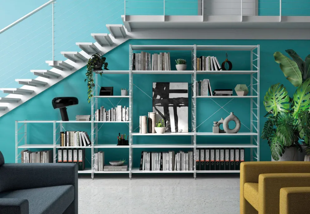 Scaffale libreria a parete Melker 246