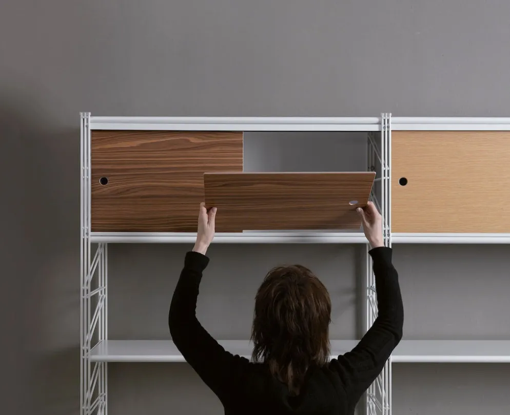 Scaffale libreria con ante Melker 35