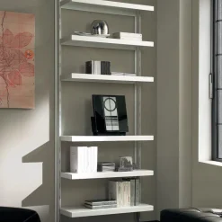 Scaffale libreria in acciaio bianco o nero Astryd 15