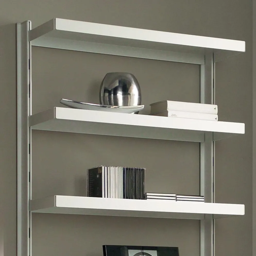 Scaffale libreria in acciaio bianco o nero Astryd 15