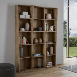 Scaffale libreria per casa ufficio Deducha 3
