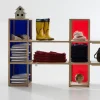 Scaffale per negozio in legno e plexiglass Castelli 2