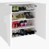 Scarpiera design a due ante Taylor White