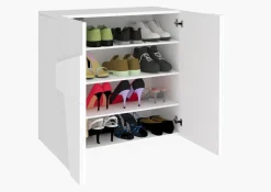 Scarpiera design a due ante Taylor White