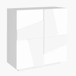 Scarpiera design a due ante Taylor White